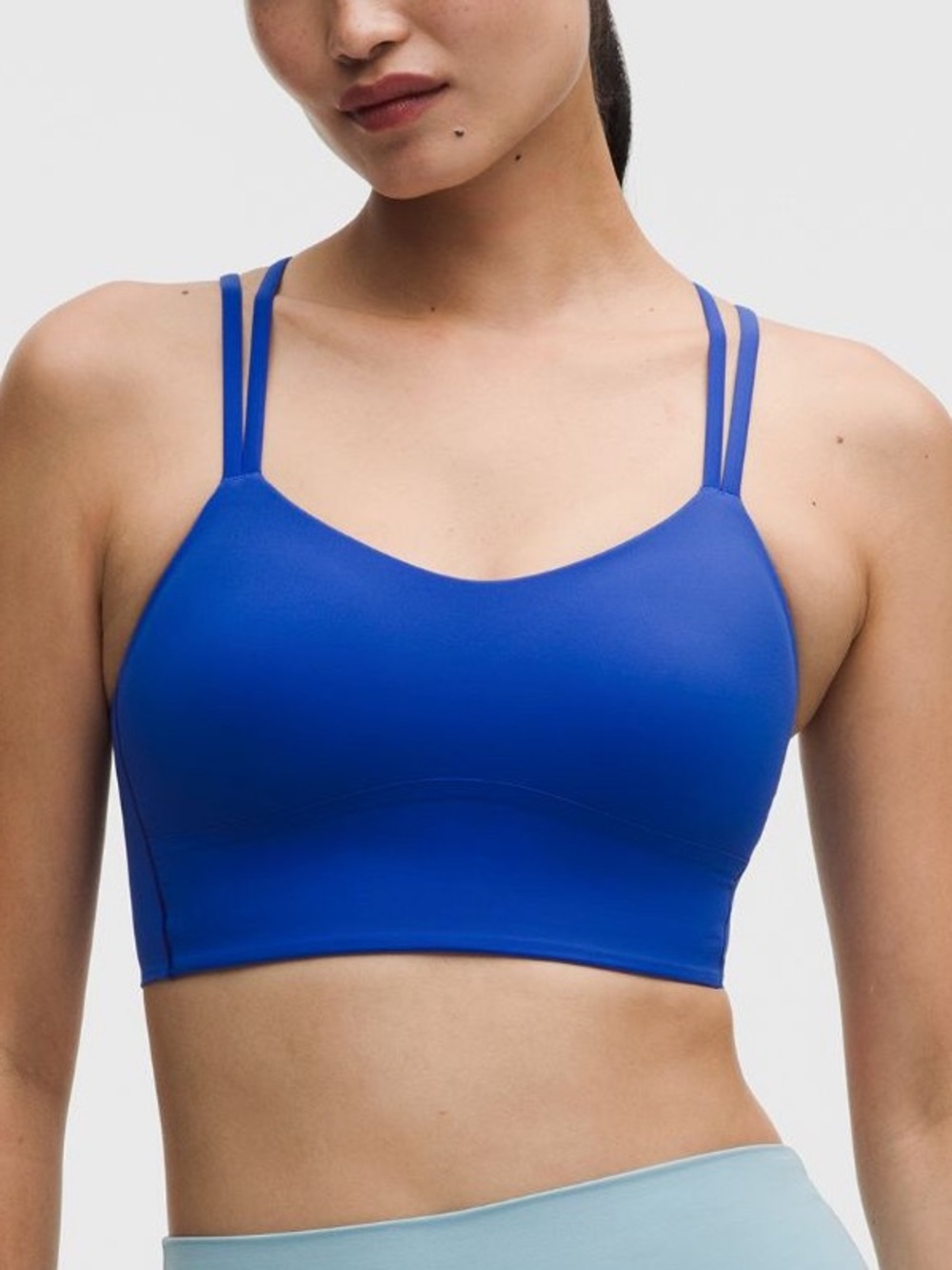 Lululemon Like a Cloud Longline Bra B/C Cup Beach Ball Blue Size 8 NWT 💙